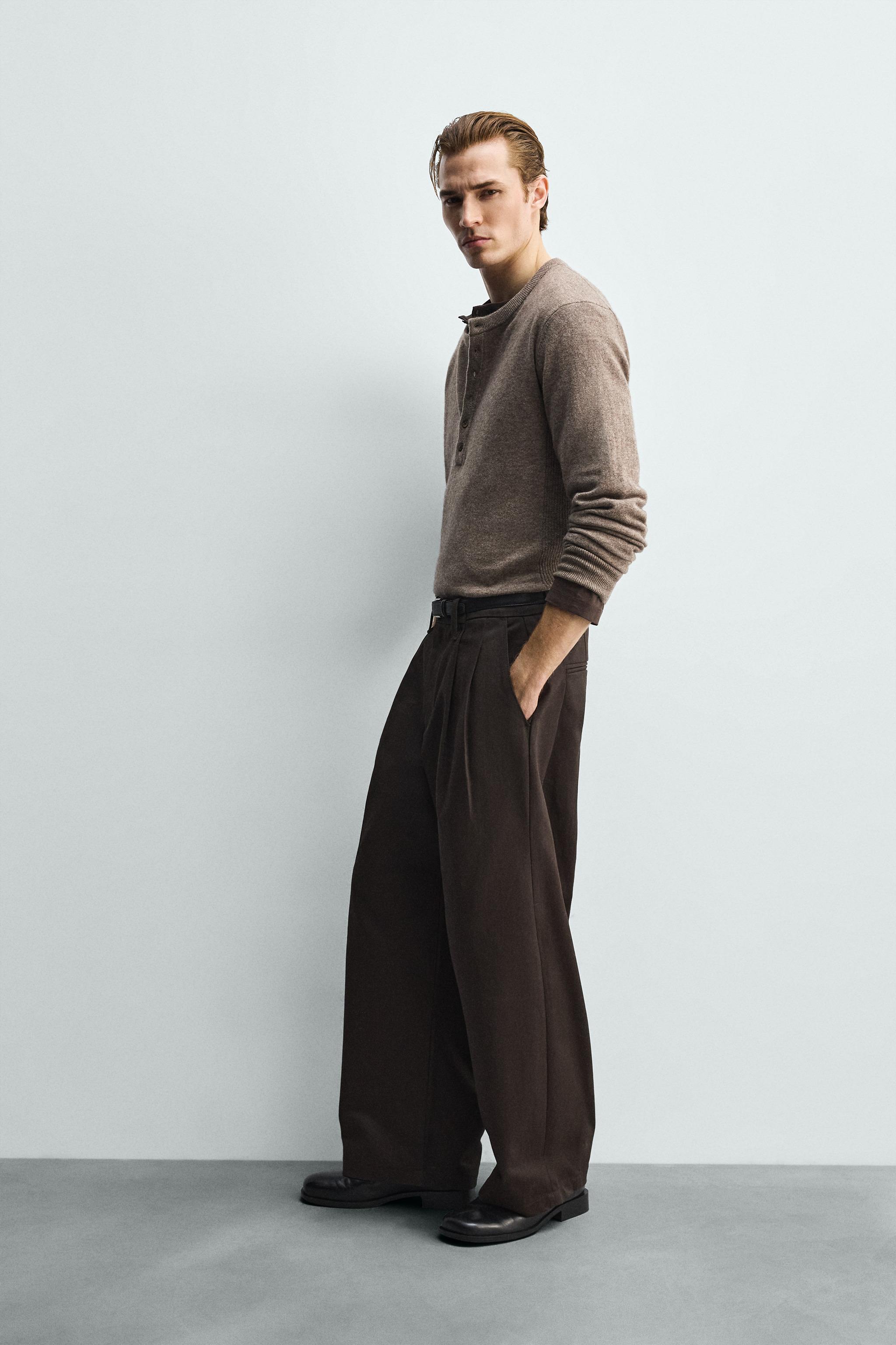 WOOL BLEND HENLEY JUMPER